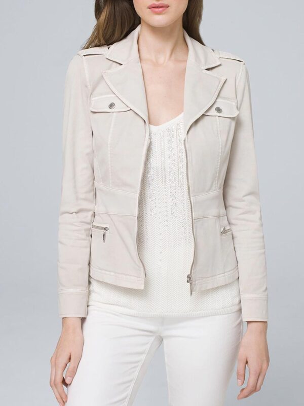 Mono Print Lace Trim Tee